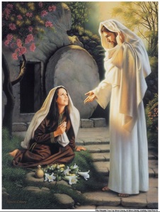 Mary Magdalene Sees The Risen Lord Jesus Christ